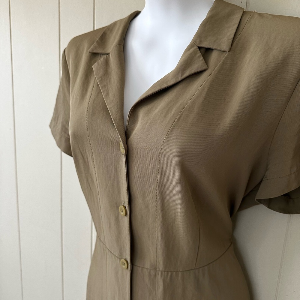 Everlane Army Green Midi Dress - Picture 4 of 8